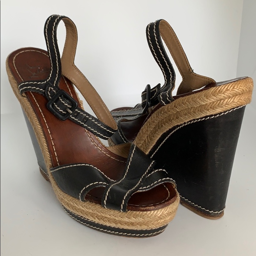 Christian Louboutin Almeria Wedge Espadrilles